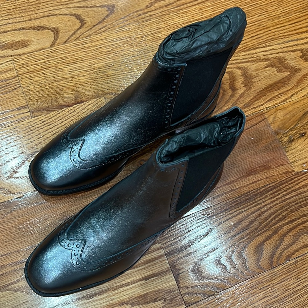 Pewter Oxford, flat boots